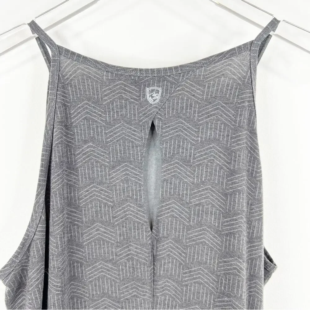 Kuhl Kira Sleeveless Mini Dress XL Pavement Print Grey - Picture 5 of 7
